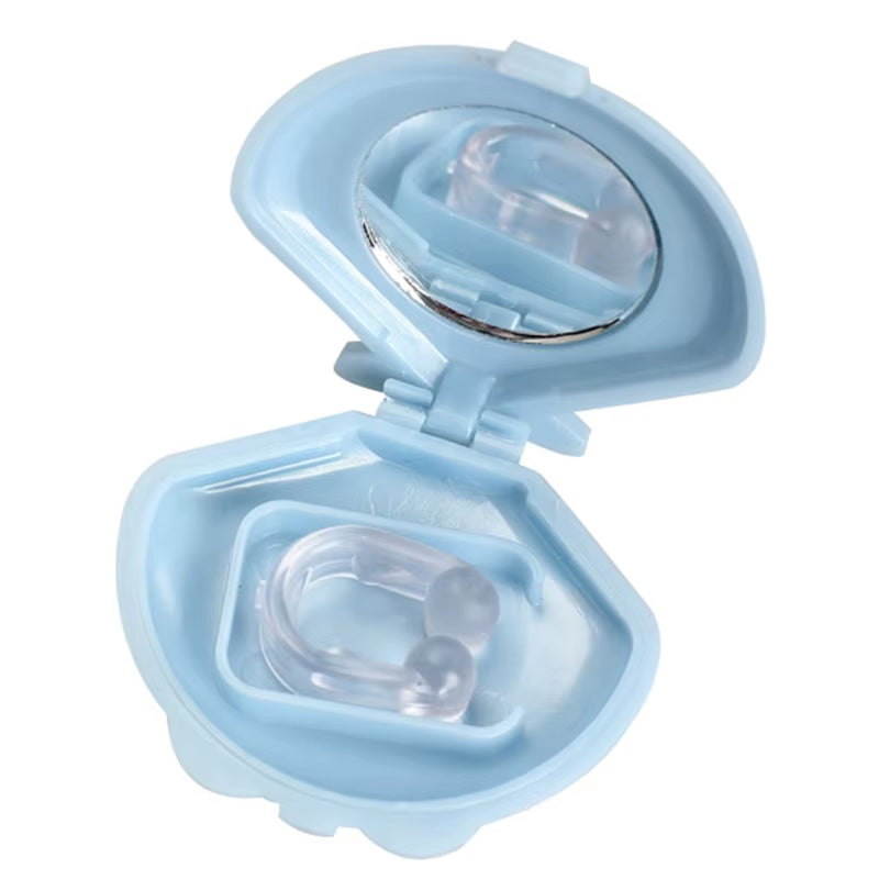 Silicone Anti-Snoring Device Sleep Aids Stop Snore Nose Vents Snore Reducing Relief Device Nose Clip for Unisex Men Women