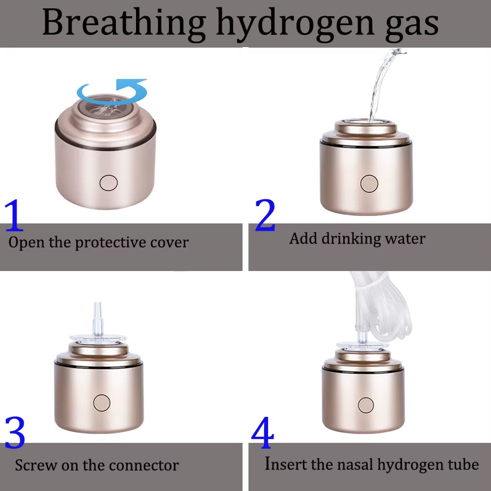 5000PPB Nano-Enriched Hydrogen Water Generator Bottle - Alkaline Anti-Aging Ionizer with Hydrogen-Oxygen Separation Technology