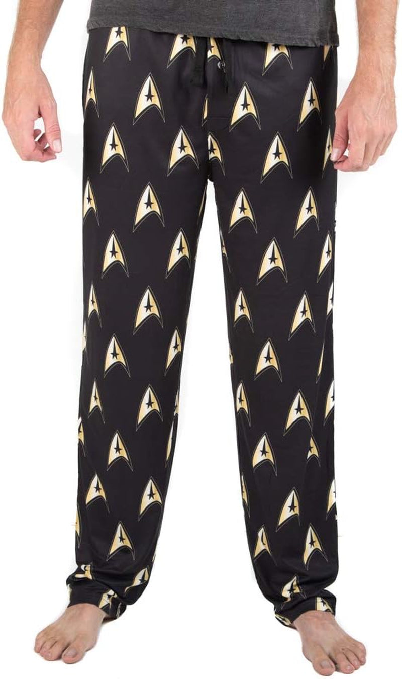 STAR TREK Black Starfleet AOP Sleep Pajama Pants