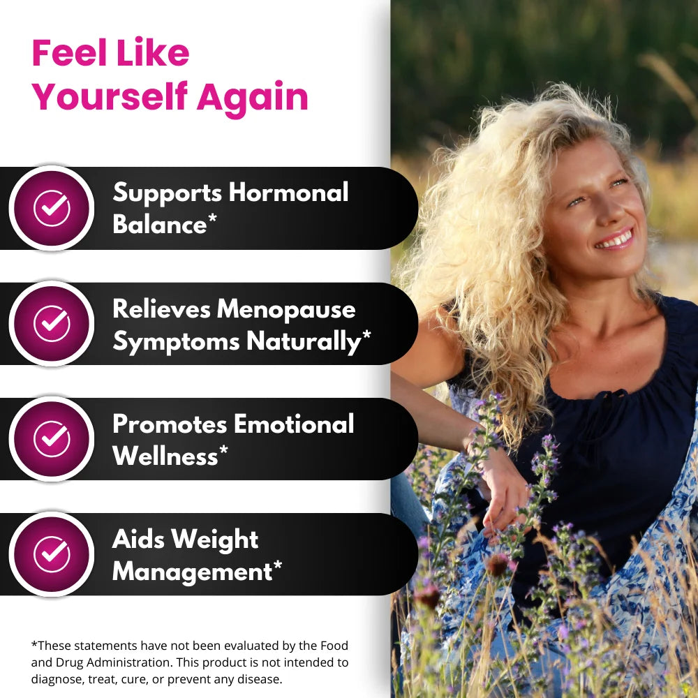 UNALTERED Hormone Balance - Natural Menopause Support Dietary Supplement - 60 Capsules