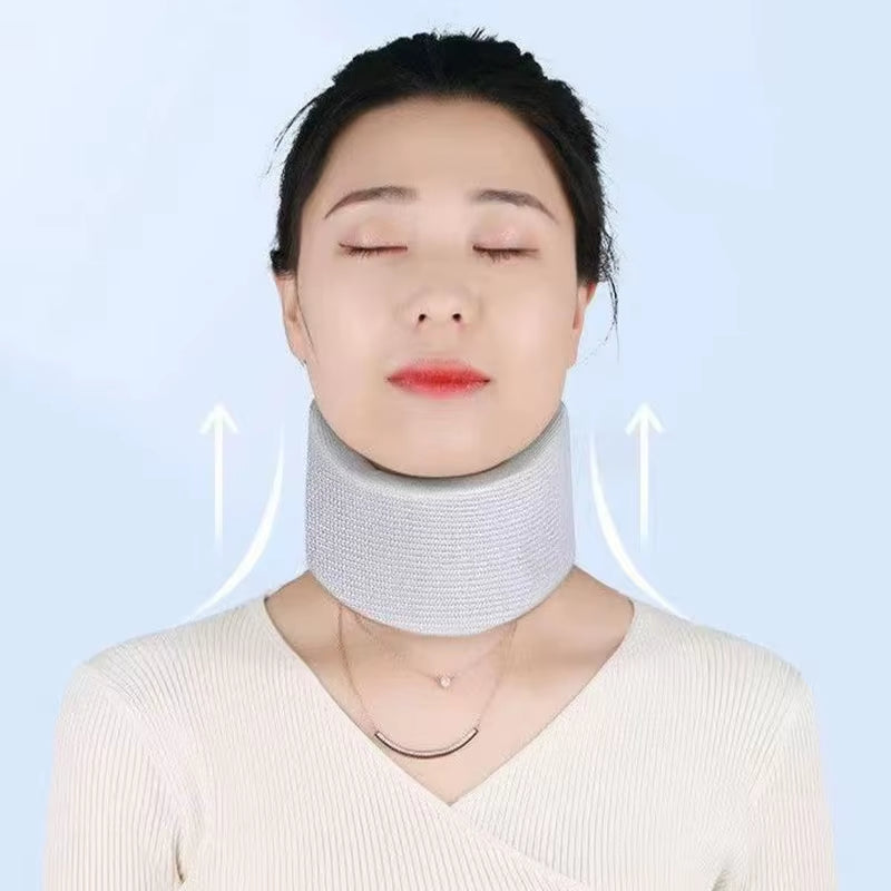 1 Pack Neck Support Adjustable Neck Support Cervical Sponge Neck Protector for Sleep Relief Neck Pain Breathable Neck Support