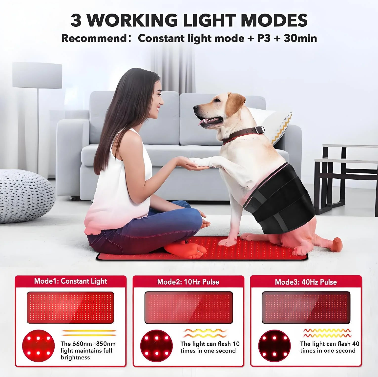 , Red Light Therapy Mat for Body, 31.5" * 11.8" Red Light Therapy Blanket Red near Infrared 660Nm 850Nm Full Body Pad, 1080 Leds Infrared Light Therapy for Body for Pain Relief, Improved Sleep