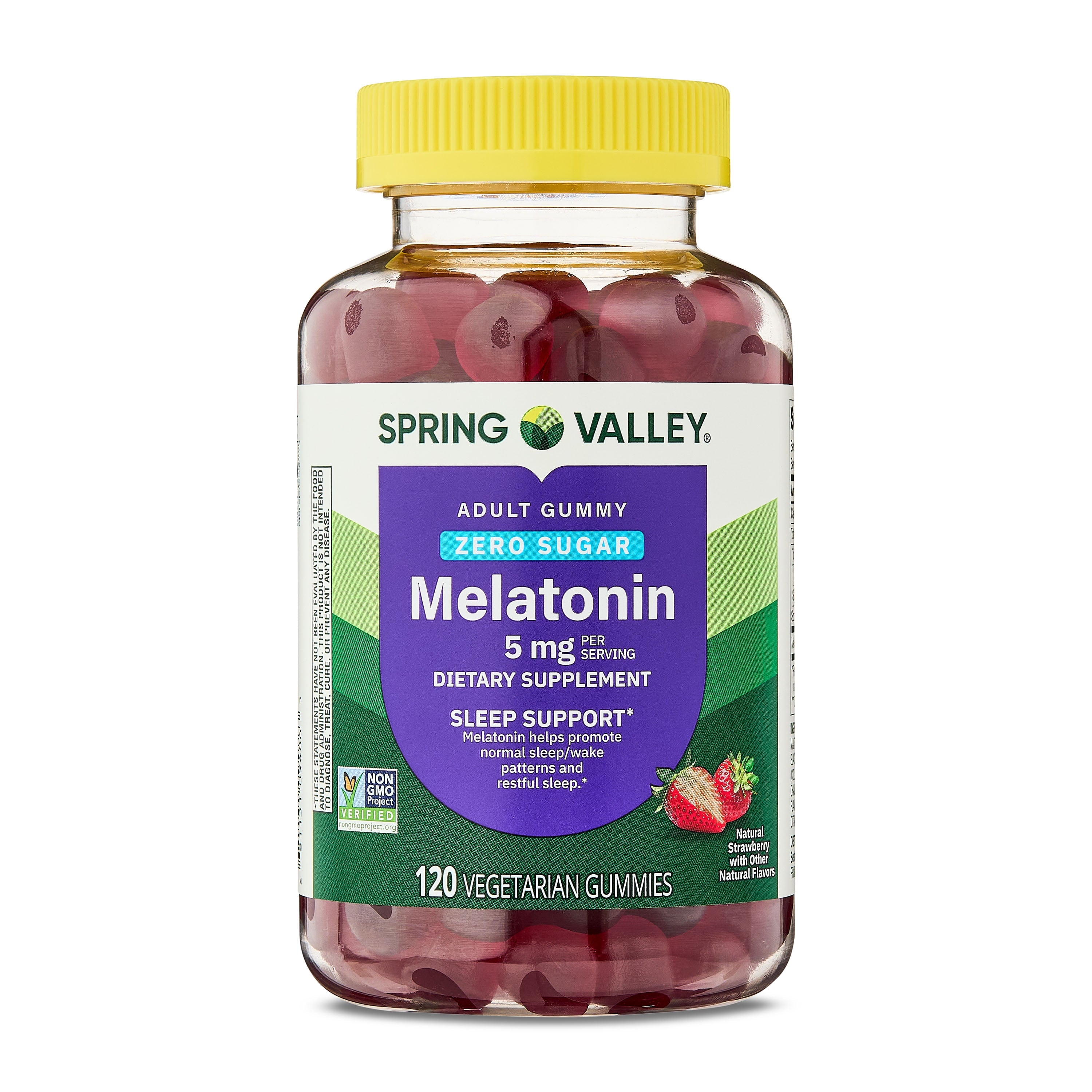 (3 Pack)  Zero Sugar Melatonin Sleep Support Dietary Supplement Gummies, 5 Mg, 120 Count