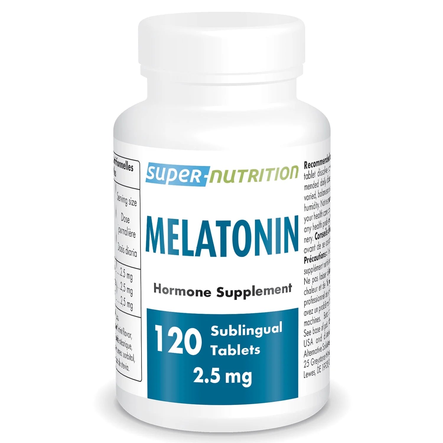 - Melatonin 2.5 Mg - Fast Acting - Sleep Aid - Dietary Supplement | Clean Label - Non-Gmo & Gluten Free - 120 Sublingual Tablets