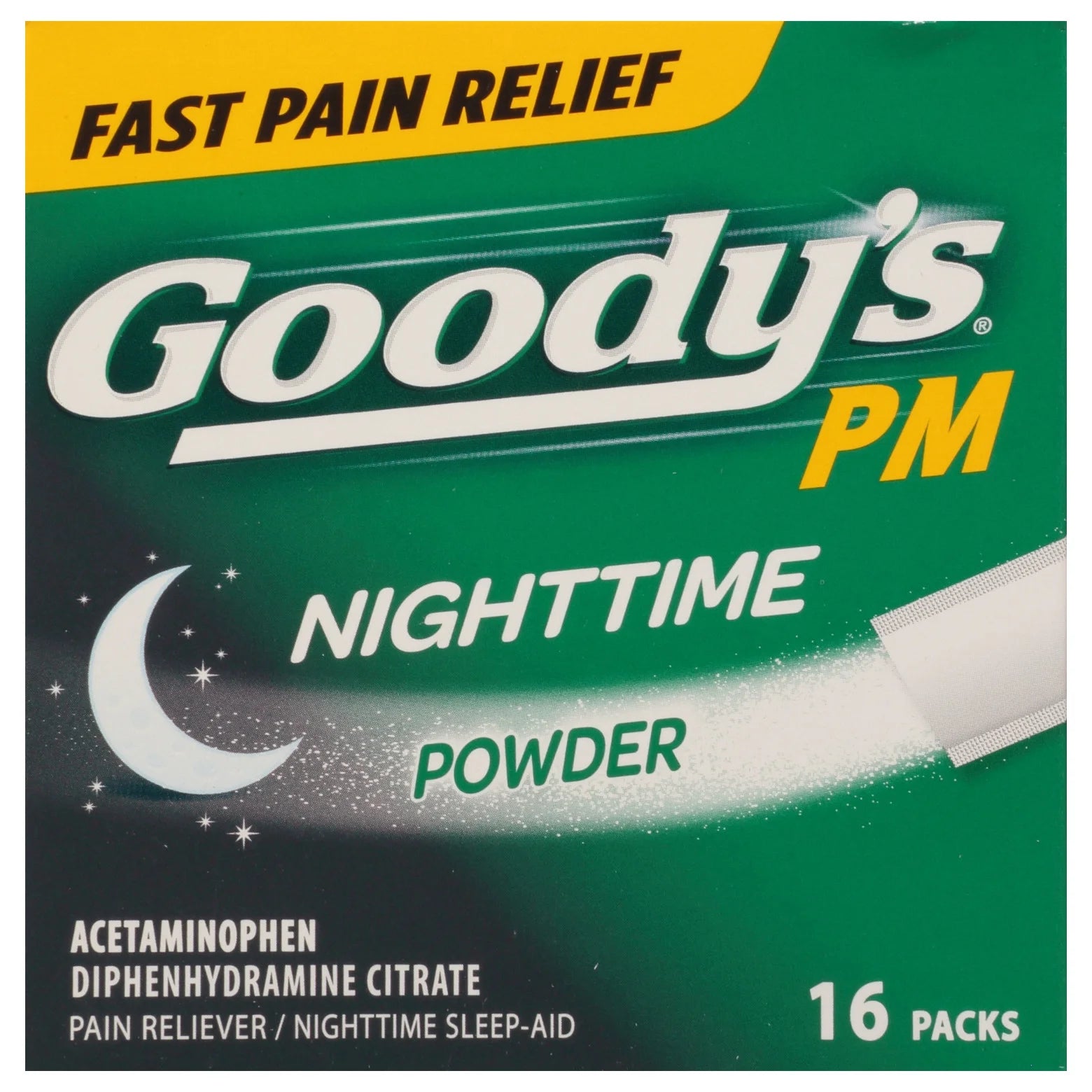 (2 Pack)  PM for Pain with Sleeplessness Nighttime Powder, Sleep Support, 16 Powder Sticks