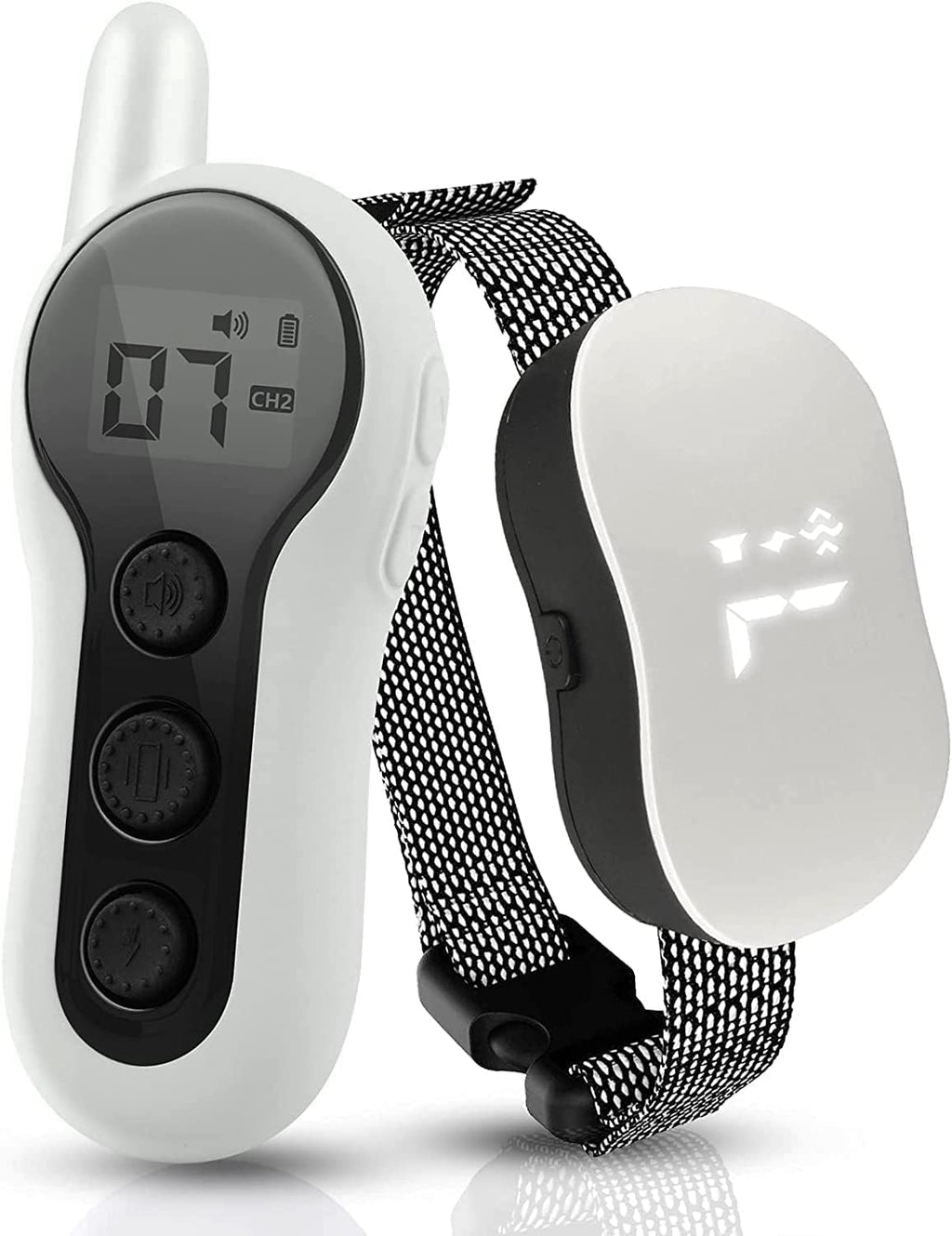 Dog Shock Collar, Rechargeable Waterproof Dog Training Collar with Remote for 8-120Lbs Small Medium Large Dogs Bark Collar with Beep Vibration and Static Shock 3 Training Models