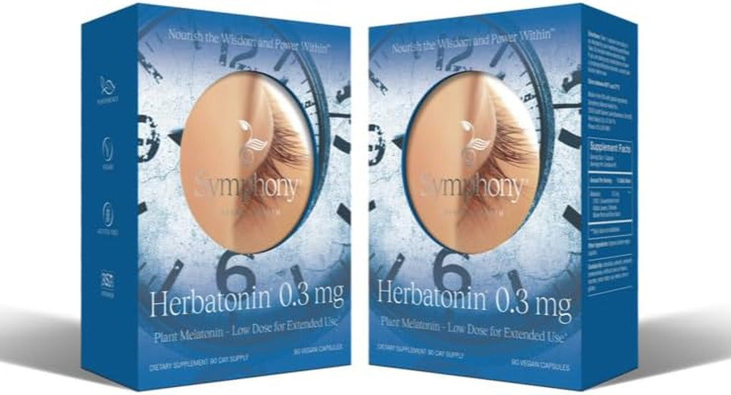 ® 0.3 Mg – the First Plant-Based, Natural Melatonin Supplement (Phyto-Melatonin) - Low Dose Sleep Aid, Supports Circadian Rhythm & Cellular Health – 180 Capsules (180 Day Supply)