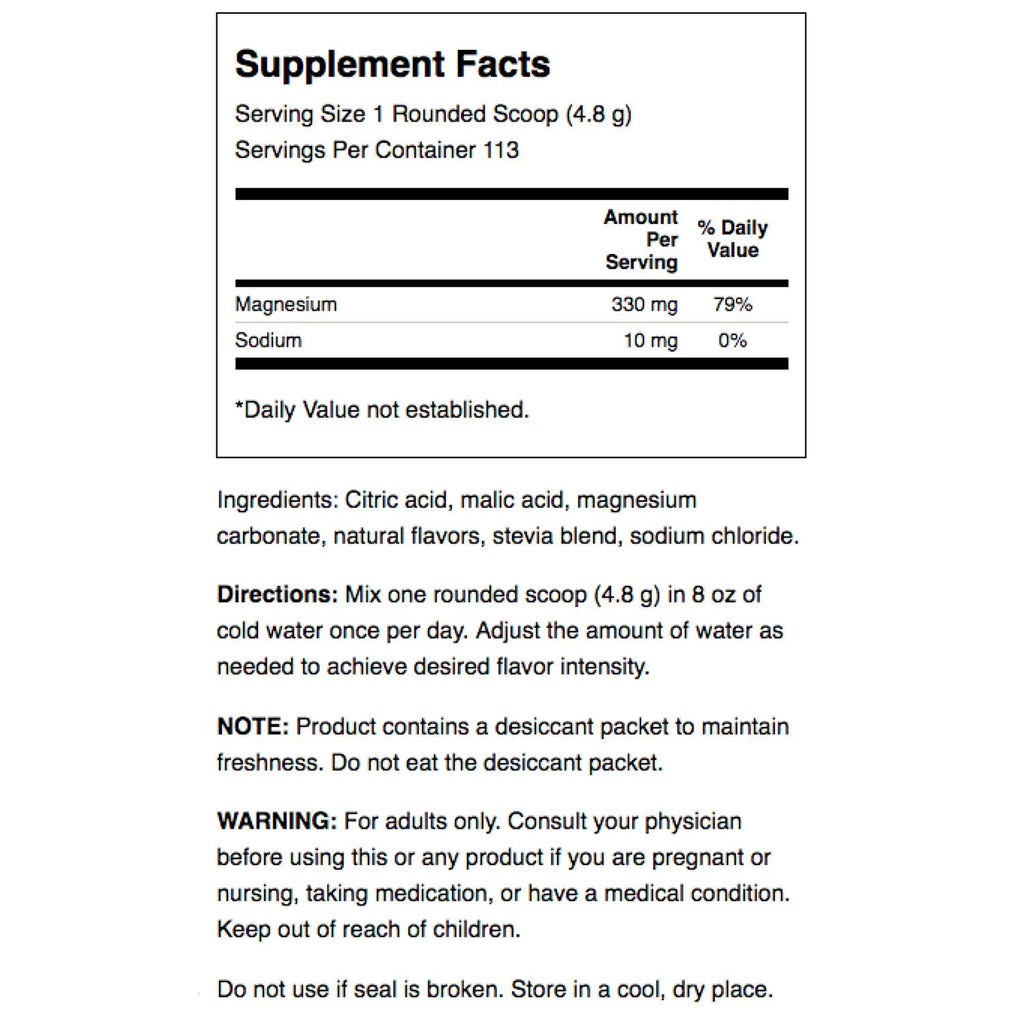 Mellow Mag Calming Anti-Stress Drink Mix Powder, Raspberry Lemonade, 19 Oz