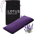 Lotus Weighted Lavender Eye Pillow – Purple Eye Mask for Sleep & Meditation – Aromatherapy Yoga Pillow with Flaxseed – Hot or Cold Compress for Headache & Eye Relief