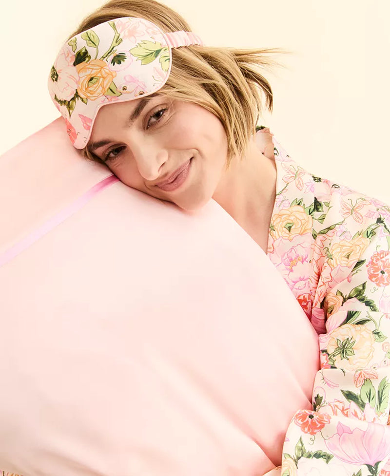 Flower Show Pillowcase and Eye Mask Sleep Set, Exclusively at
